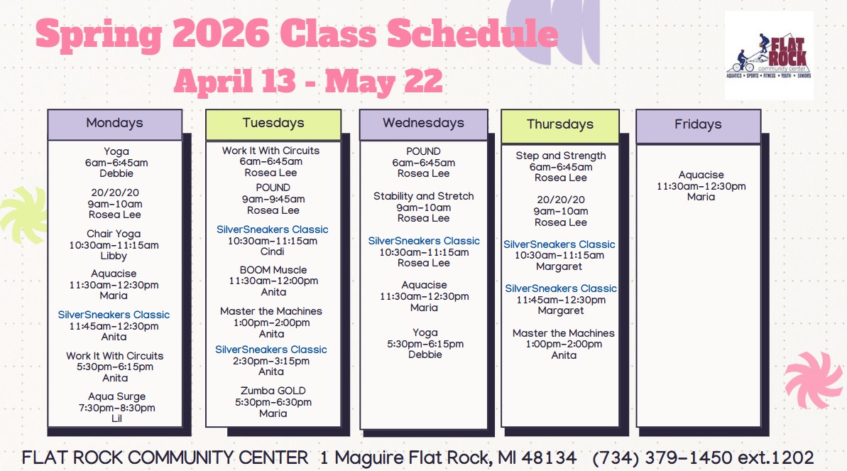 Sping 2026 Class Schedule